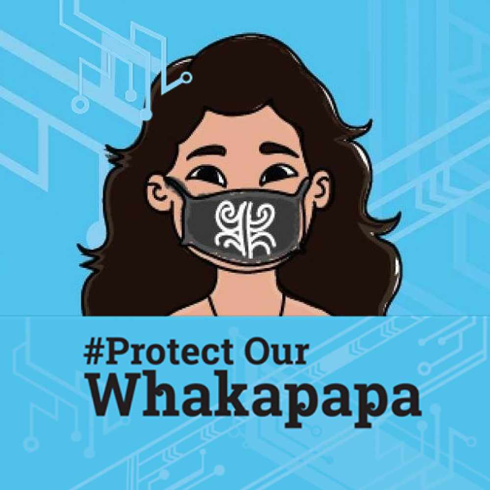 Protect our whakapaa image with mask